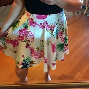 Floral print skirt H & M
